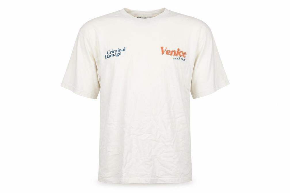 Mens UK Size M Criminal Damage White  T-Shirt