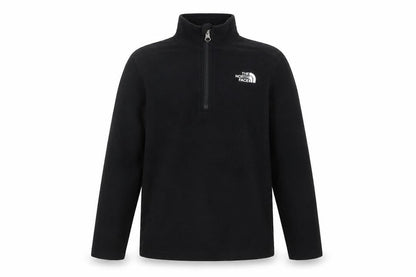The North Face Boys Black Fleece 1/4 Zip Pullover Sweatshirt Size M