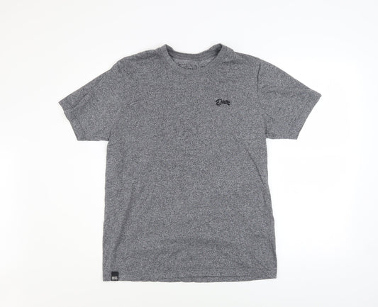 Diesel Men Grey Crew Neck Short Sleeve Jersey T-Shirt Size L