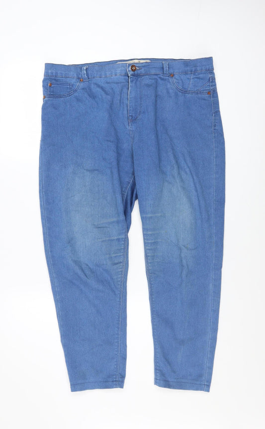 Womens UK Size 16 Denim Co. Regular Fit Straight Blue Jeans