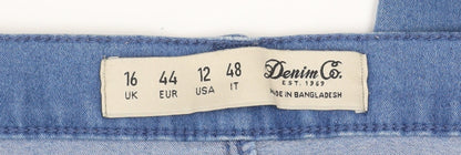 Womens UK Size 16 Denim Co. Regular Fit Straight Blue Jeans