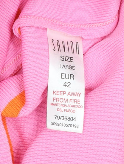 Womens UK Size L Savida Multicoloured Pullover Jumper