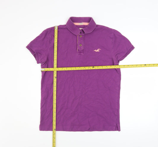 Mens UK Size S Hollister Cotton Blend Polo Shirt