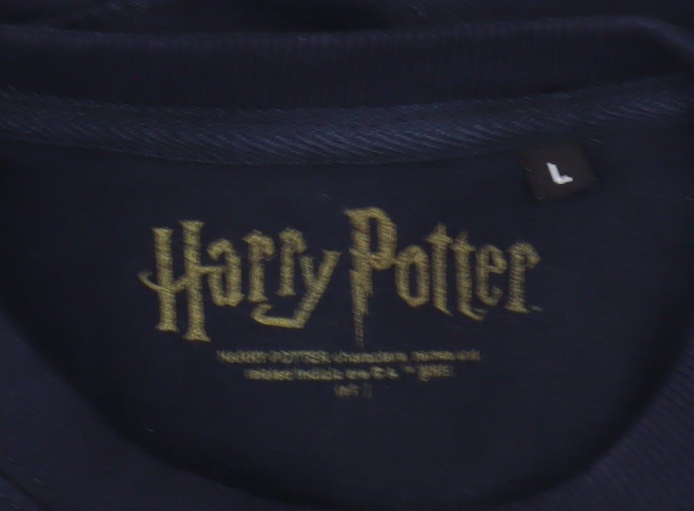 Mens UK Size L Harry Potter Blue Pullover Sweatshirt