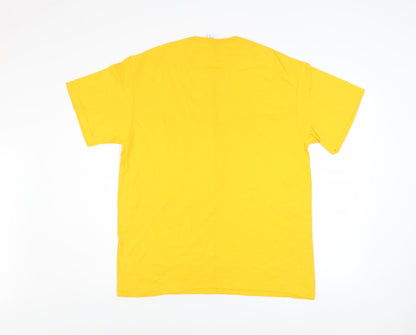 Mens UK Size L Delta Yellow  T-Shirt