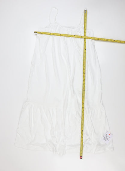 ASOS DESIGN Women’s White Cotton Midi Slip Dress Size 10