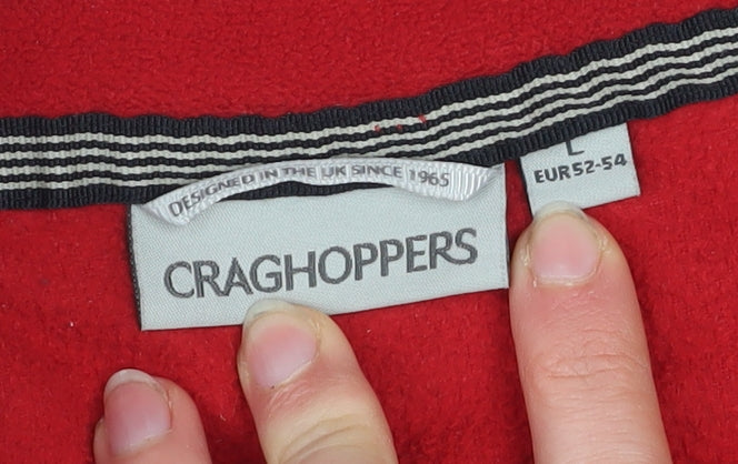 Mens UK Size L Craghoppers Red Pullover Sweatshirt