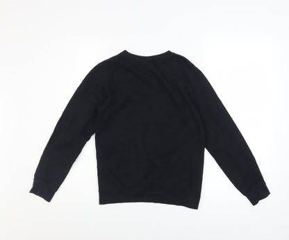 Matalan Boys Black Minecraft Creeper Pullover Sweatshirt 10 Years