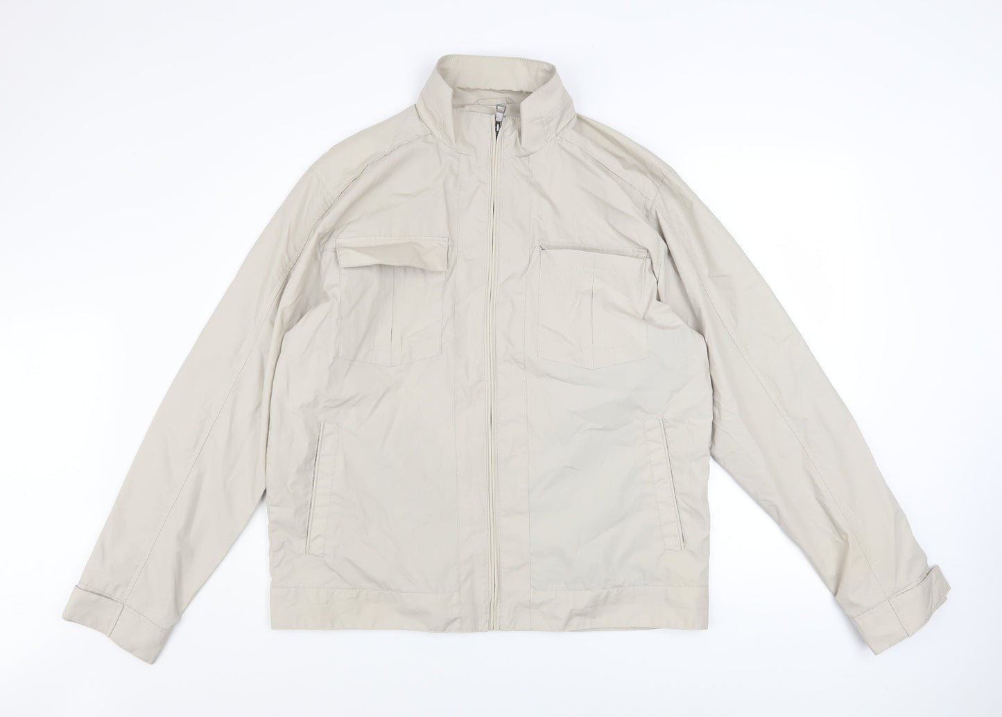 Mens UK Size L Marks and Spencer Beige Basic Jacket