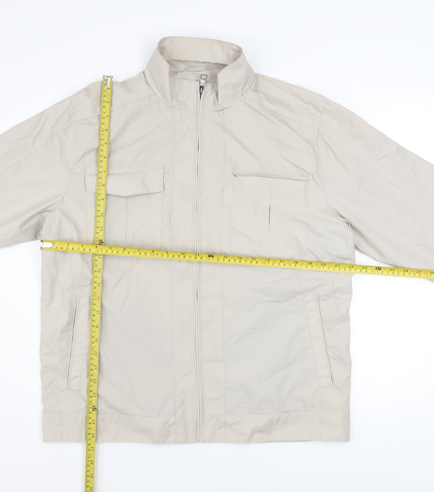 Mens UK Size L Marks and Spencer Beige Basic Jacket