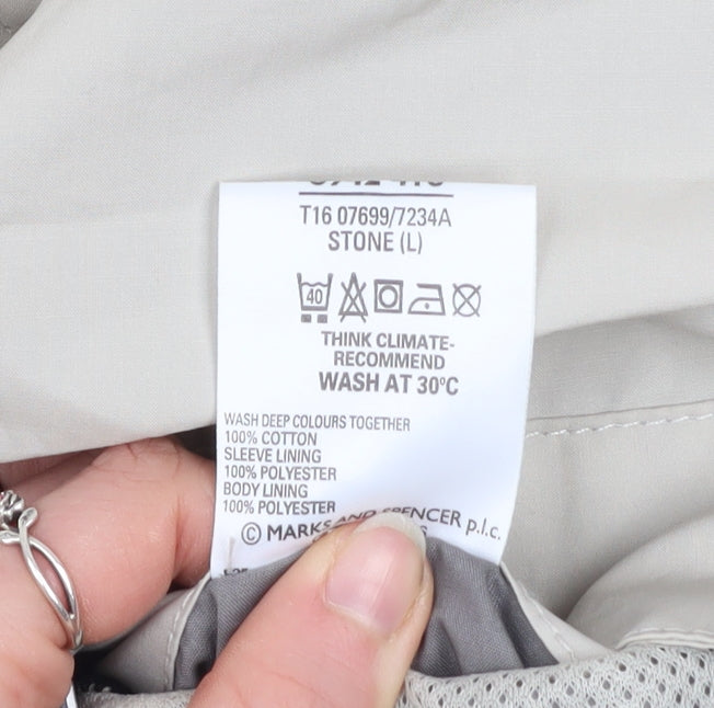 Mens UK Size L Marks and Spencer Beige Basic Jacket