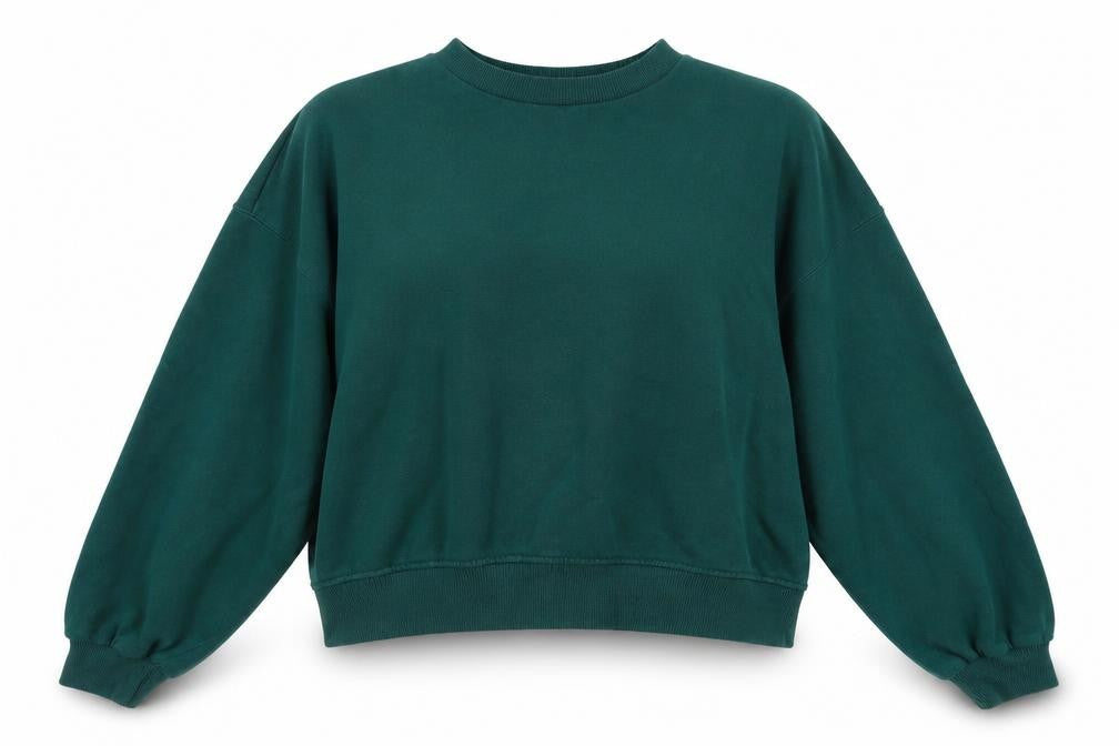 Womens UK Size 12 H&M Green Pullover Sweatshirt