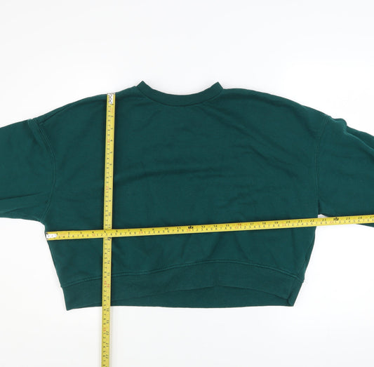 Womens UK Size 12 H&M Green Pullover Sweatshirt