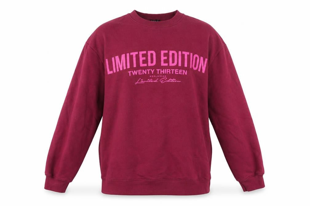 Mens UK Size XS boohooMAN Red Pullover Sweatshirt