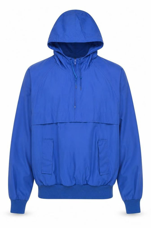 Mens UK Size M Lands' End Blue Anorak Coat