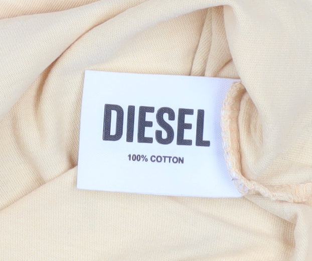 Mens UK Size L Diesel Beige  T-Shirt