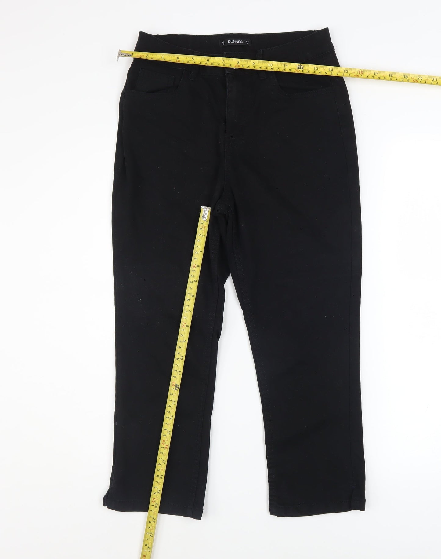 Womens UK Size 10 Dunnes Stores Slim Fit Skinny Black Jeans