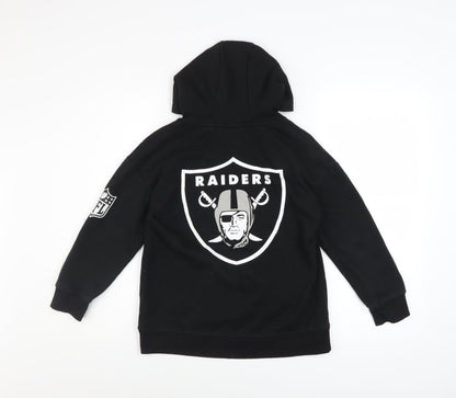Boys UK Size 9-10 Years NFL Team Apparel Black Pullover Hoodie