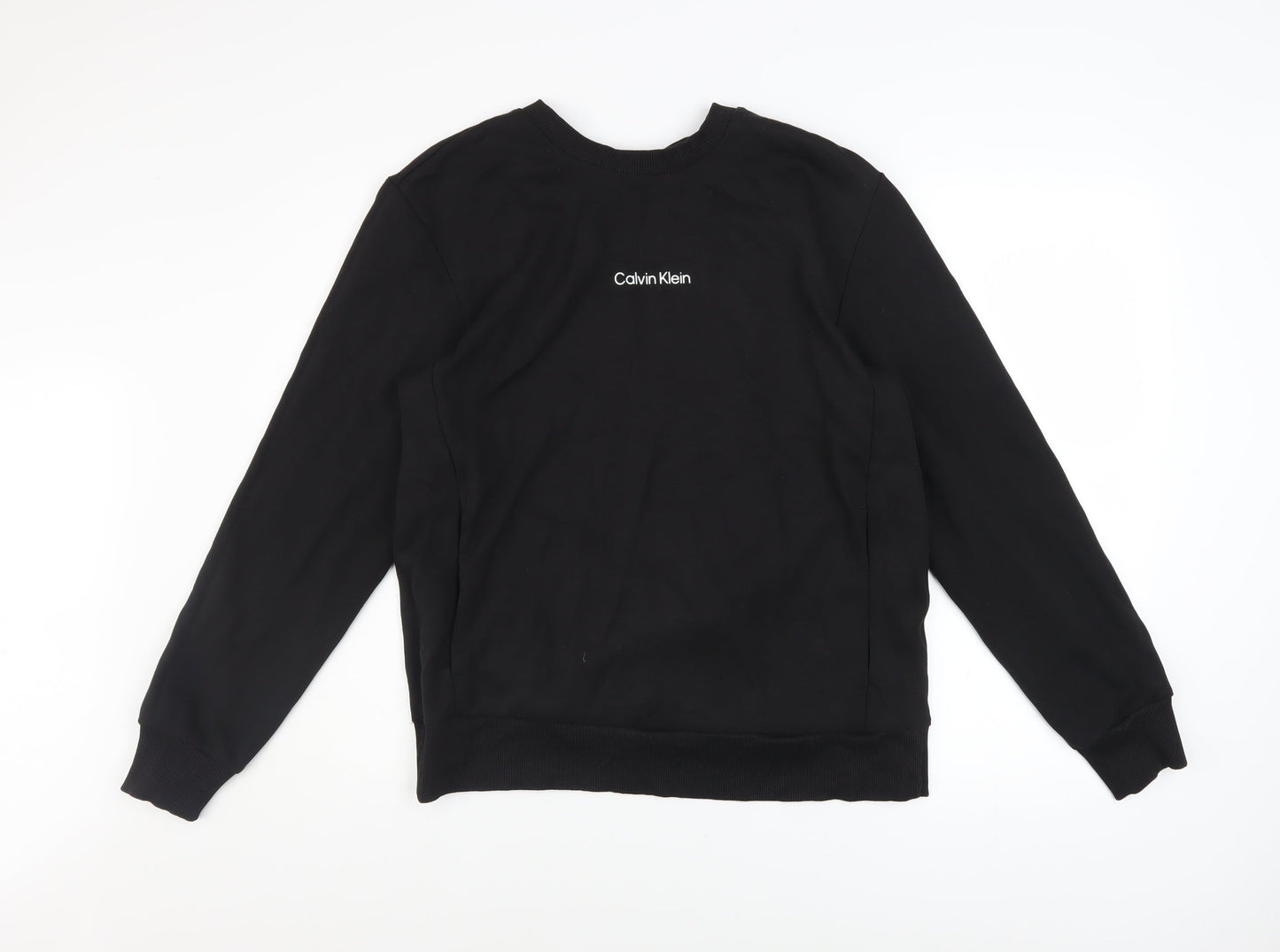 Mens UK Size M Calvin Klein Black Pullover Sweatshirt