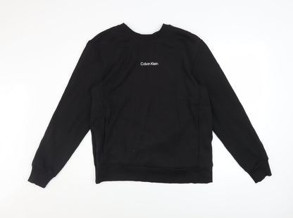 Mens UK Size M Calvin Klein Black Pullover Sweatshirt