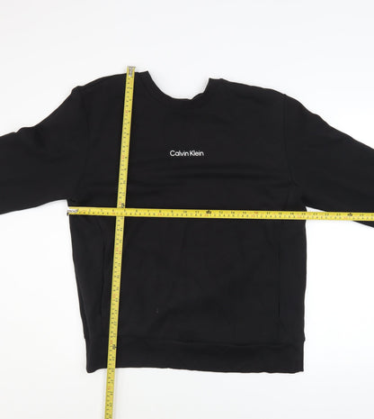 Mens UK Size M Calvin Klein Black Pullover Sweatshirt
