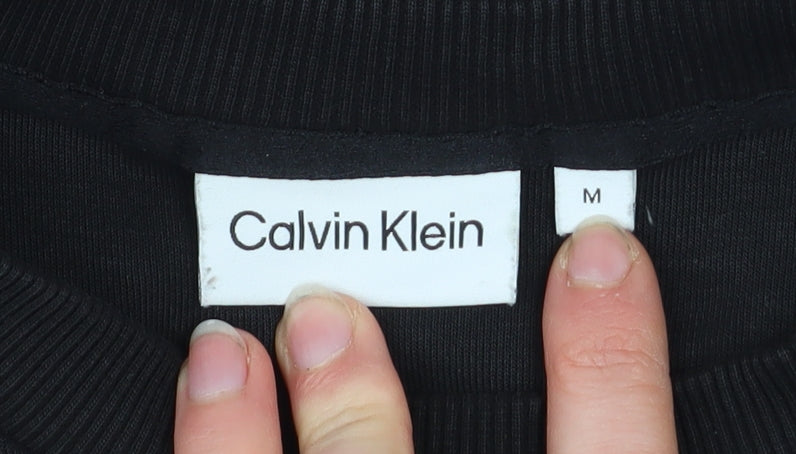 Mens UK Size M Calvin Klein Black Pullover Sweatshirt