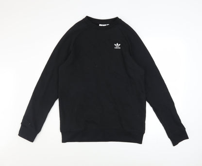 Mens UK Size S adidas Black Pullover Sweatshirt