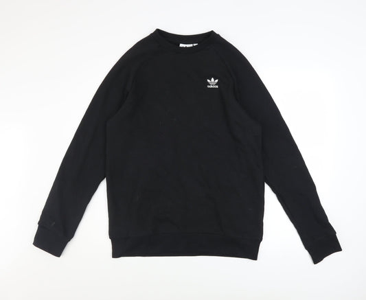 Mens UK Size S adidas Black Pullover Sweatshirt