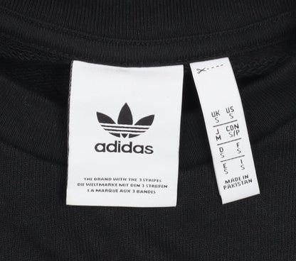Mens UK Size S adidas Black Pullover Sweatshirt