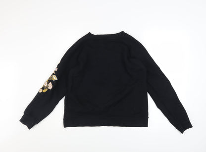 Womens UK Size S Whistles Black Pullover Sweatshirt