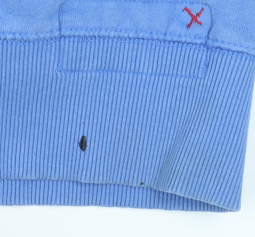 Mens UK Size M Fat Face Blue Pullover Hoodie