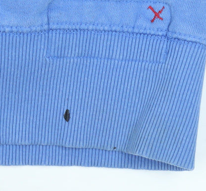 Mens UK Size M Fat Face Blue Pullover Hoodie