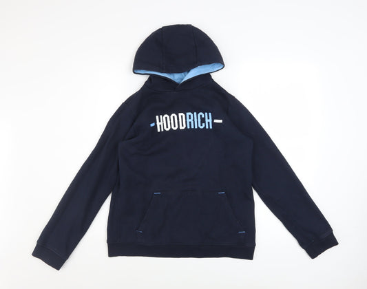 Boys UK Size 13-15 Years Hoodrich Blue Pullover Hoodie