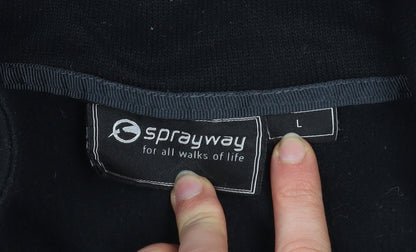 Mens UK Size L Sprayway Black Pullover Sweatshirt