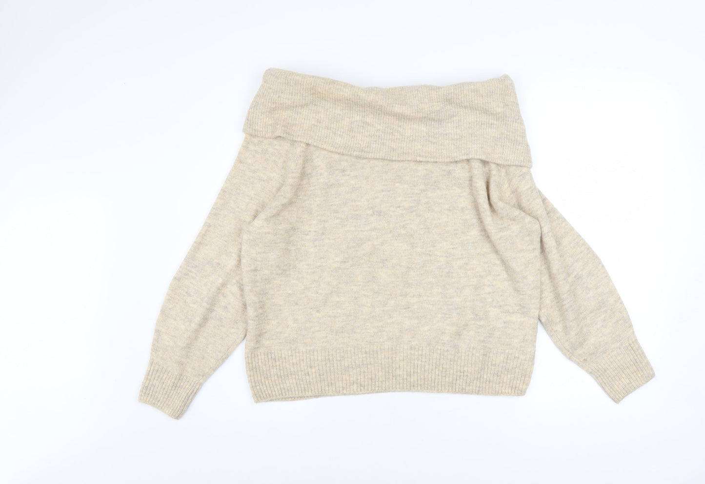 Womens UK Size S H&M Beige Pullover Jumper