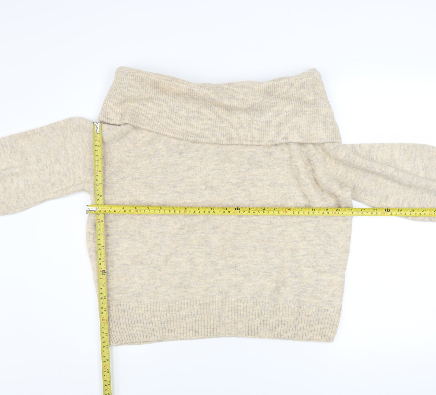 Womens UK Size S H&M Beige Pullover Jumper