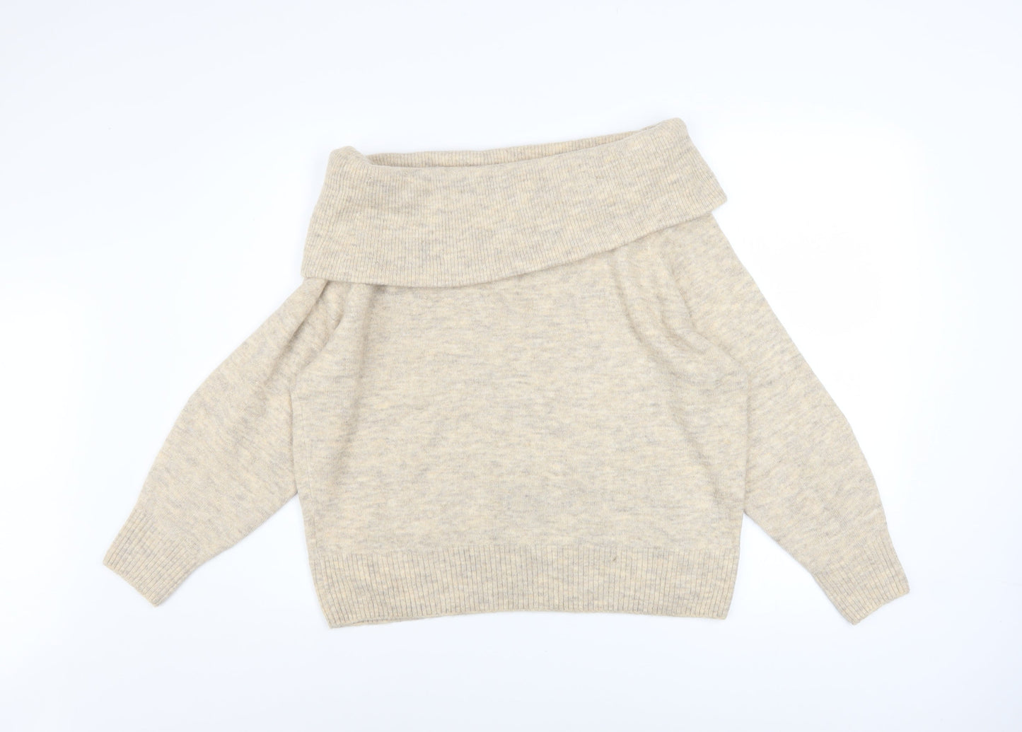Womens UK Size S H&M Beige Pullover Jumper