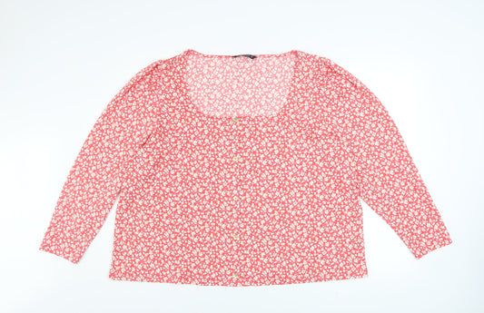Womens UK Size 2XL St. Bernard for Dunnes Stores Pink Basic Blouse