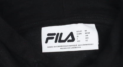 Womens UK Size 12 FILA Black Pullover Hoodie
