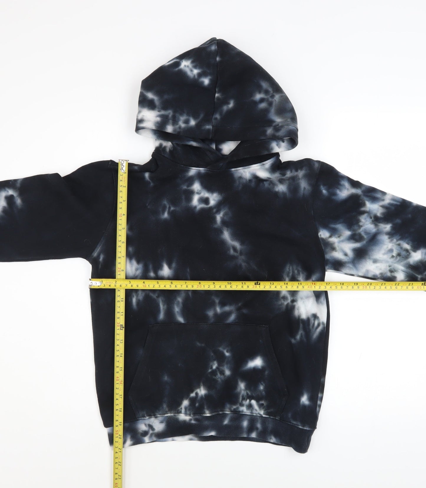 Boys UK Size 11-12 Years H&M Black Pullover Hoodie