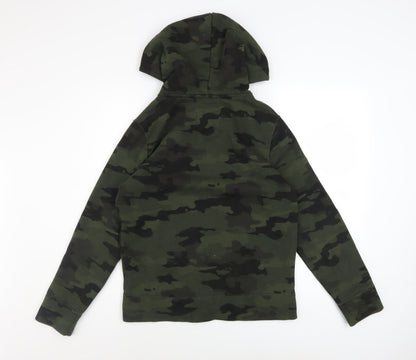 Mens UK Size XS Hollister Green Full Zip Hoodie