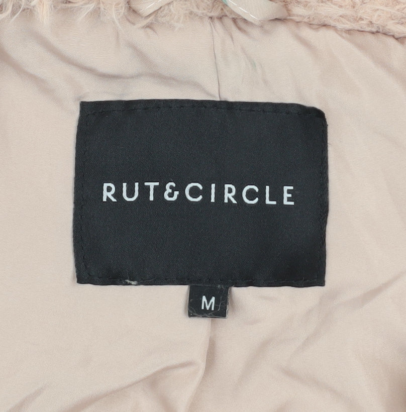 Womens UK Size M RUT&CIRCLE Beige Overcoat