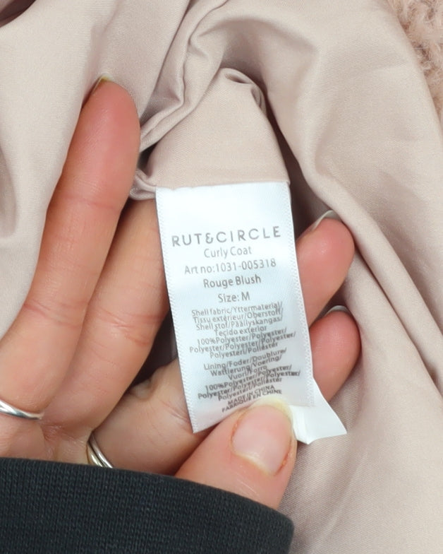 Womens UK Size M RUT&CIRCLE Beige Overcoat