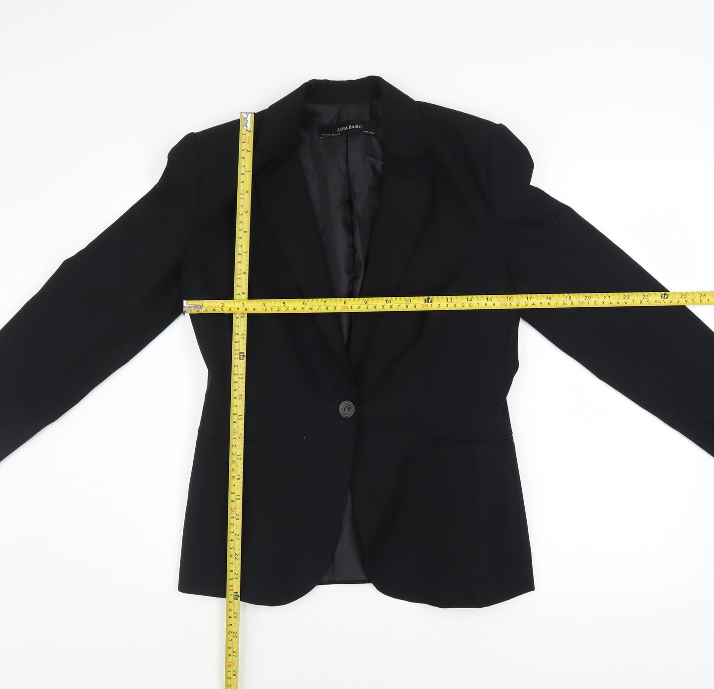 Womens UK Size 10 Zara Regular Black Blazer