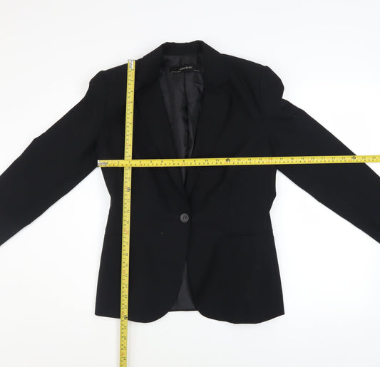 Womens UK Size 10 Zara Regular Black Blazer