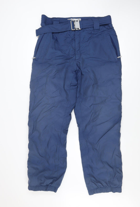 Mens UK Size 36 WINCOOK Regular Fit Snow Pants Blue Trousers