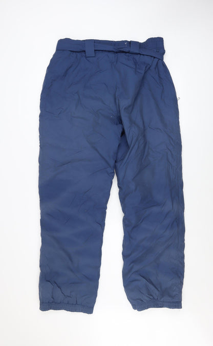 Mens UK Size 36 WINCOOK Regular Fit Snow Pants Blue Trousers