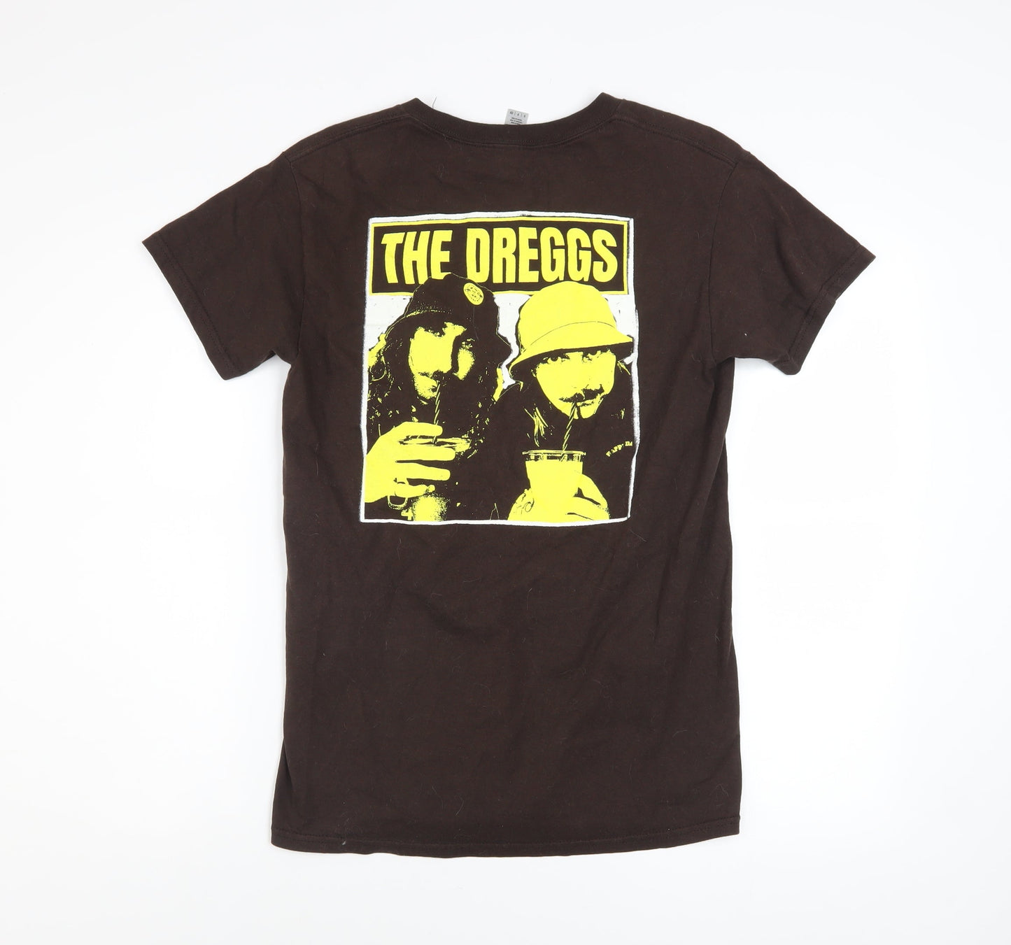 Mens UK Size S Gildan Brown  T-Shirt