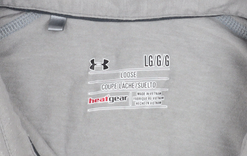 Mens UK Size L Under armour Polyester Blend Polo Shirt