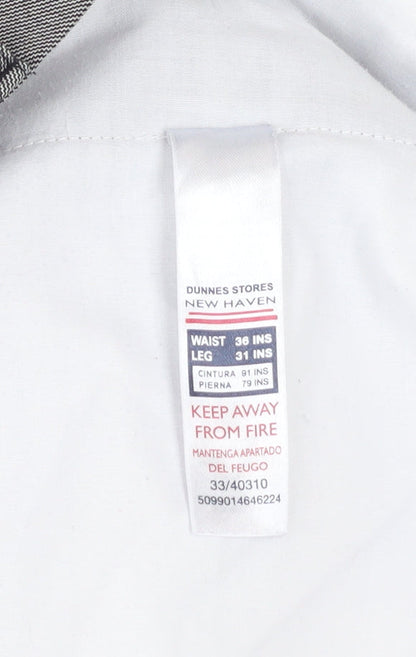 Mens UK Size L Dunnes Stores Regular Fit Dress Pants Grey Trousers